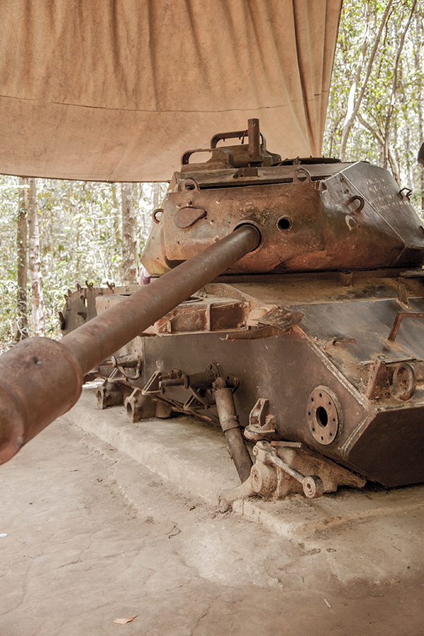 Un tanque capturado y conservado con orgullo